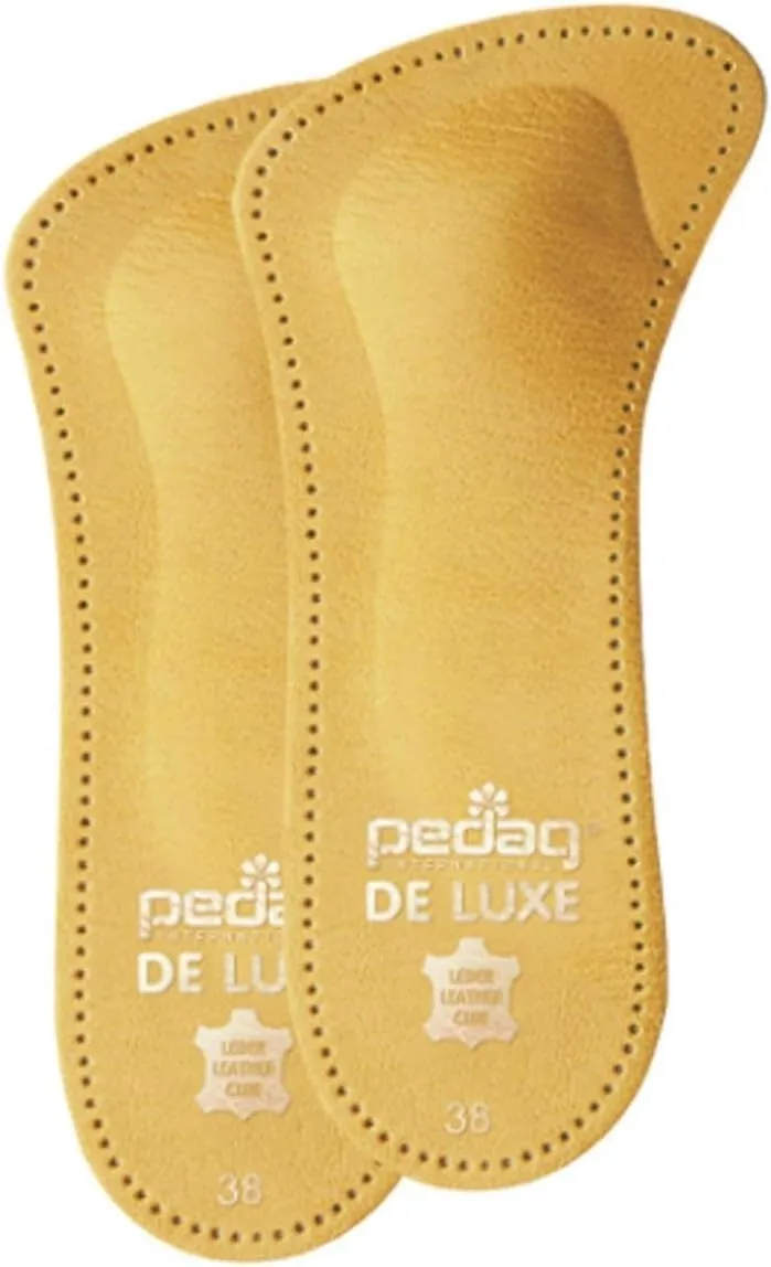 Pedag 123 De Luxe 3/4 Leather Orthotic with Metatarsal Pad, Longitudinal Arch Support, Tan, Women's 7