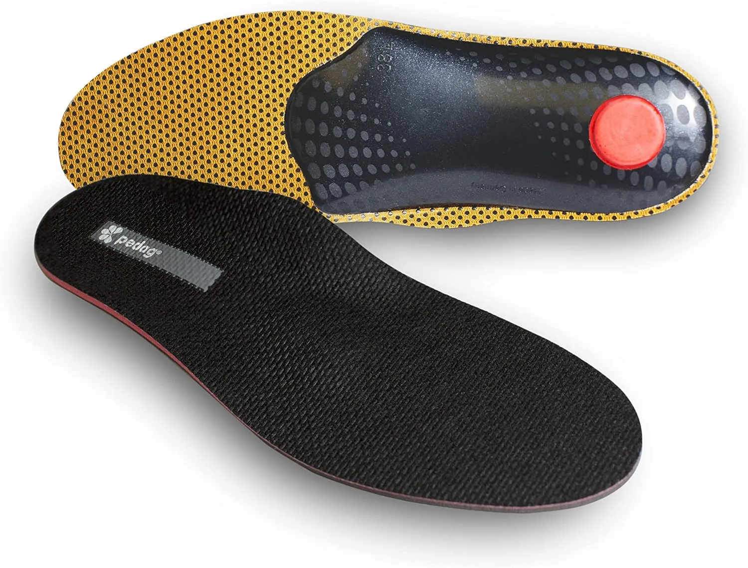Pedag Plantar Fasciitis | German Made | Arch Support Orthotic Insoles Inserts for Men and Women | Heat Moldable Shoe Inserts | Medium and High Arch | Foot Pain Relief | Anti Odor | Men 10/ EU 43