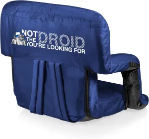 PICNIC TIME Star Wars R2-D2 Ventura Reclining Stadium Seat with Back Support, Bleacher Seat, Beach Floor Chair, (Navy Blue)
