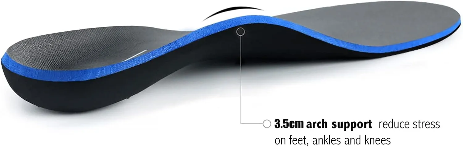 Plantar Fasciitis Feet Insoles Arch Supports Orthotics Inserts Relieve Flat Feet, High Arch (Mens 12-12 1/2 | Womens 14-14 1/2)