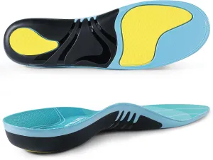 Plantar Fasciitis Insoles 200 lbs Heavy Duty Support Pain Relief High Arch Flat Foot Orthotic Work Shoes Boots Cushioning Insoles