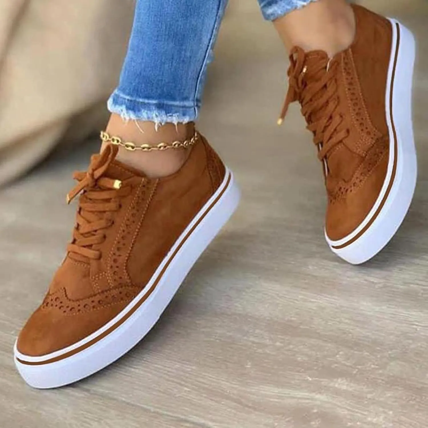 Platform Sneakers for Women Wide Width Slip On Walking Shoes with Arch Support Women Slip On Shoes Wide Feet Women's Fashion Sneakers Red Zapatos Sin Cordones para Mujer Verde Militar