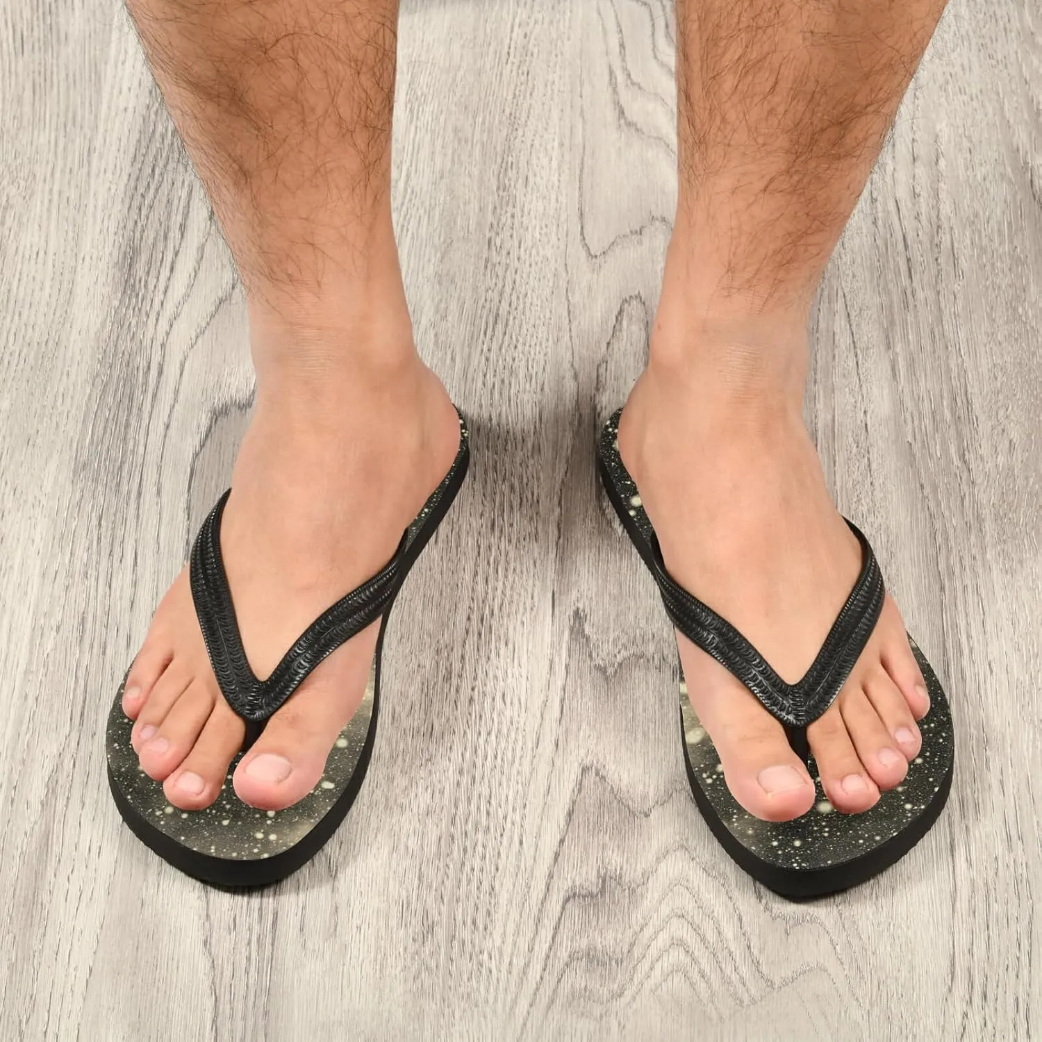 Poeticcity Flip Sandal Men Women Flip Flops for Hotel Spa Home Slippers Bedroom Travel S-XXL