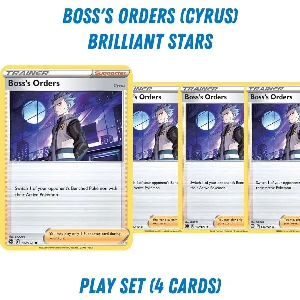 Pokémon TCG Trainer Playset - Boss's Orders (Cyrus) (Brilliant Stars)