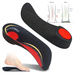 Premium Arch Support Insoles for Severe Flat Feet | Orthotic Inserts for Heel Pain, Plantar Fasciitis Relief | Unisex Shoe Soles for Comfortable Walking