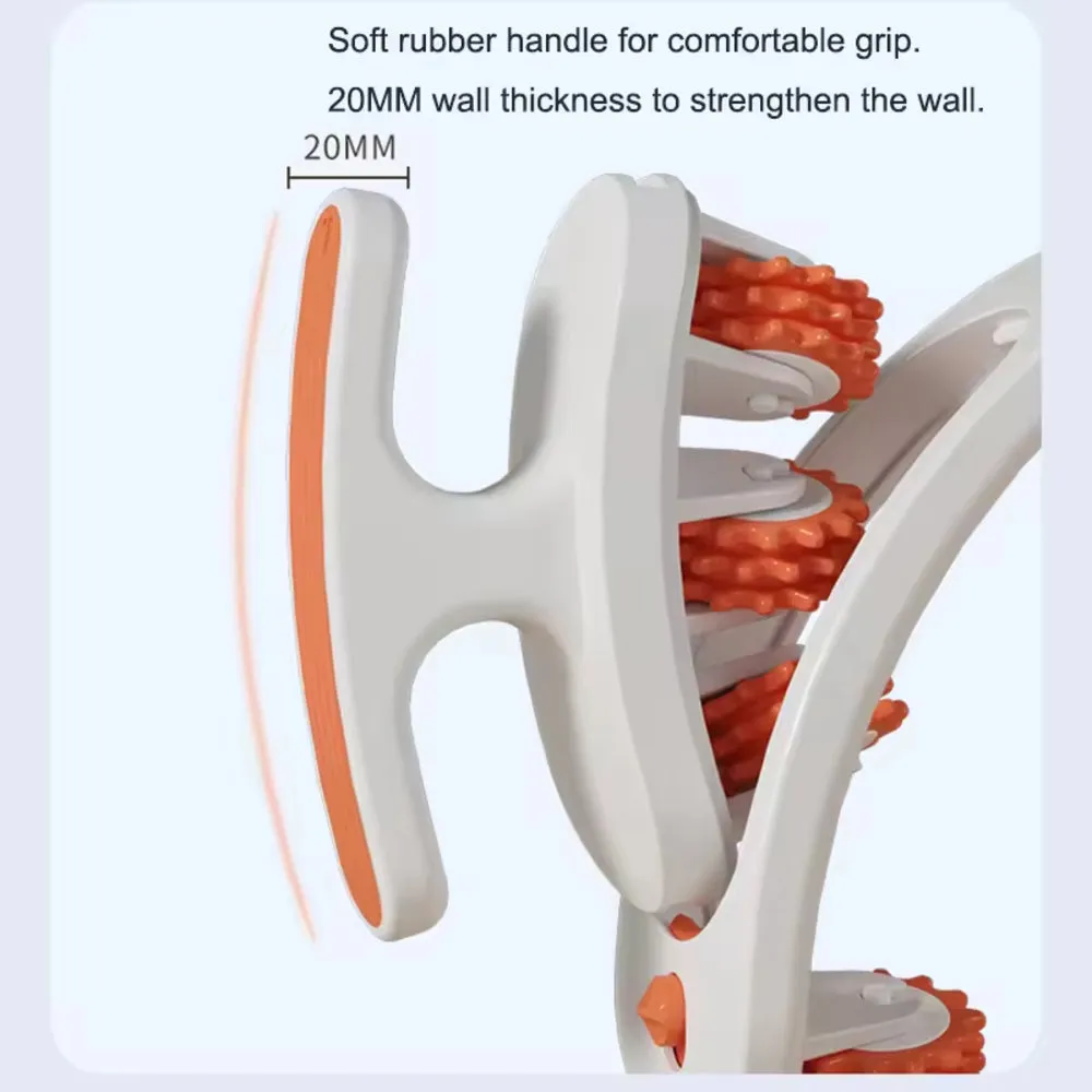 Premium Cellulite Massager, Manual Muscle Roller for Leg, Neck, Arm, Foot, Pelvic Floor Muscle Trainer, Non-Slip Handle, Ergonomic, High-Density PP, Portable and Comfortable