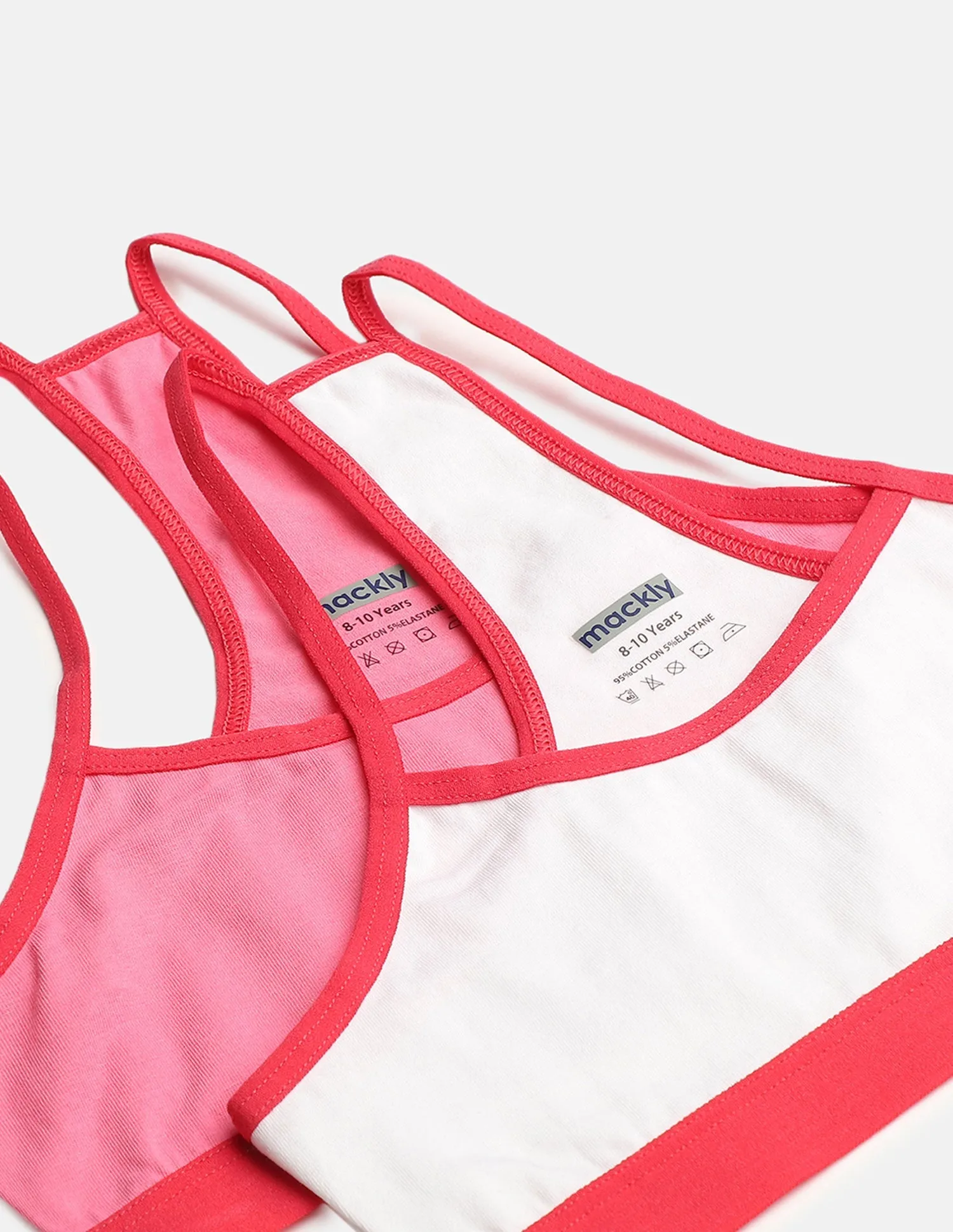 RACER BACK TRAINER BRA, PINK\WHITE