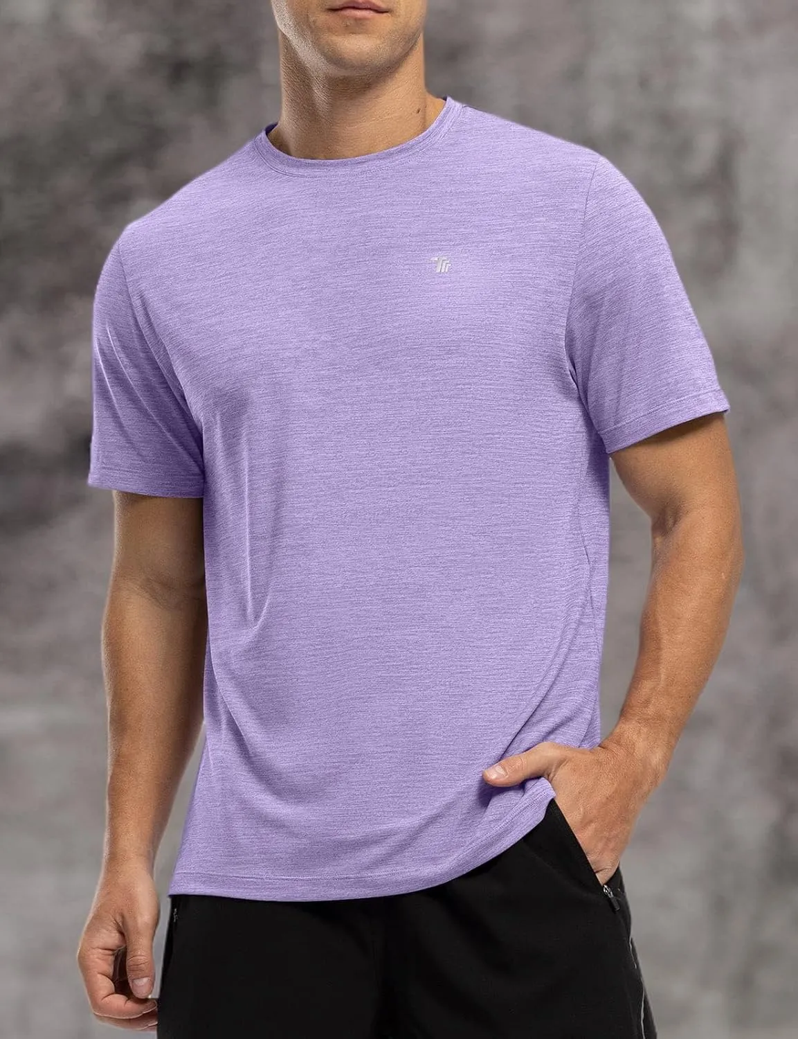 Rdruko Men's Dry Fit Workout Shirts Moisture Wicking Short Sleeve Athletic Running Gym Active T Shirts