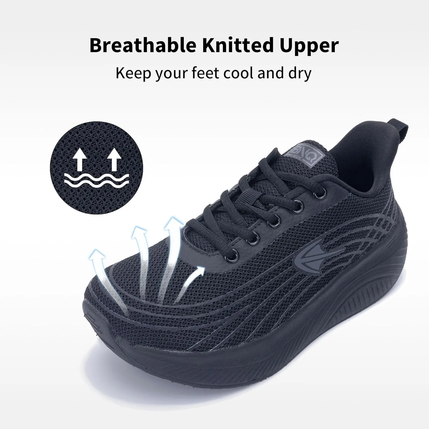 RomenSi Wide Toe Box Shoes Women Arch Support Walking Shoes Comfortable Wide Width Tennis Sneakers for Plantar Fasciitis Relief US 6-11