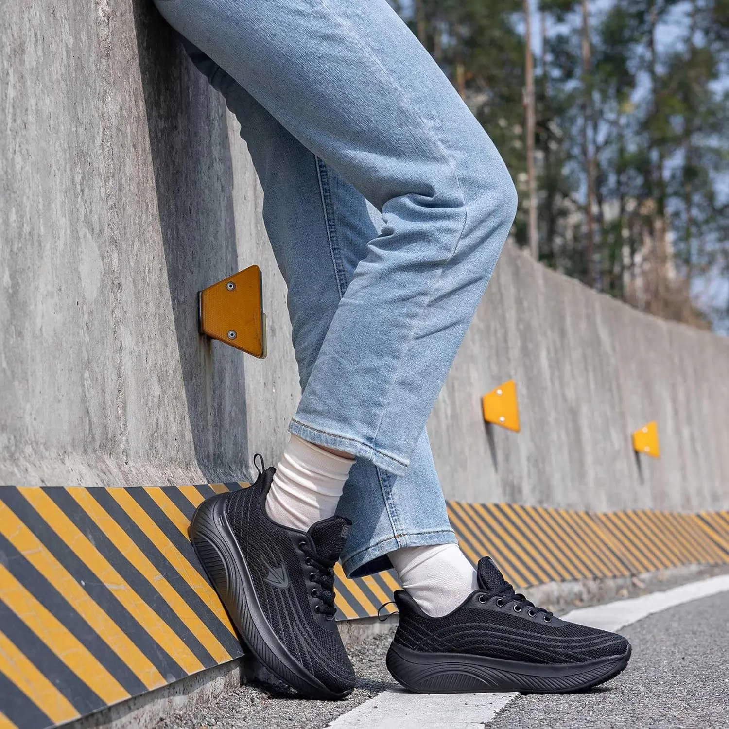 RomenSi Wide Toe Box Shoes Women Arch Support Walking Shoes Comfortable Wide Width Tennis Sneakers for Plantar Fasciitis Relief US 6-11