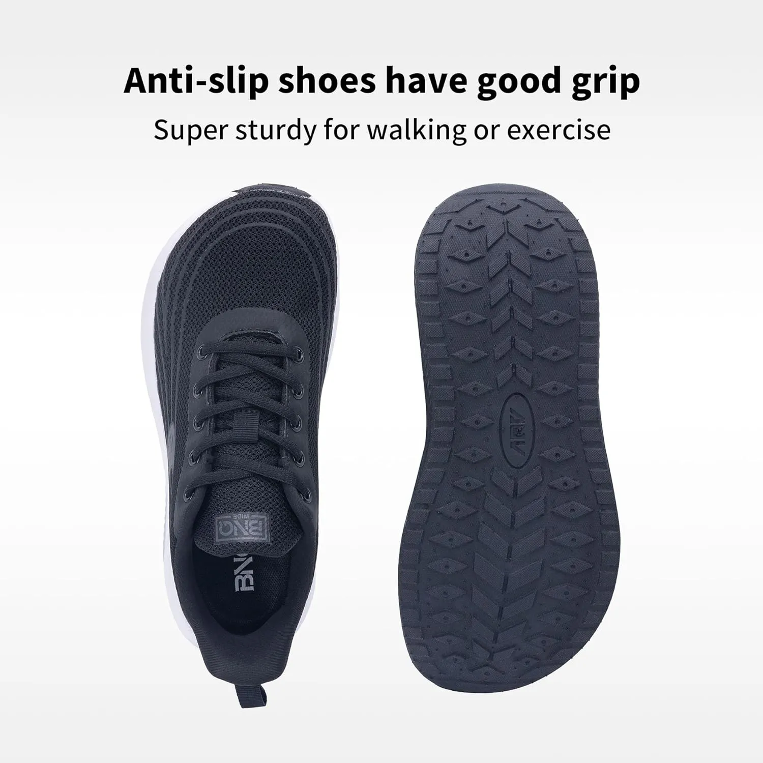 RomenSi Wide Toe Box Shoes Women Arch Support Walking Shoes Comfortable Wide Width Tennis Sneakers for Plantar Fasciitis Relief US 6-11
