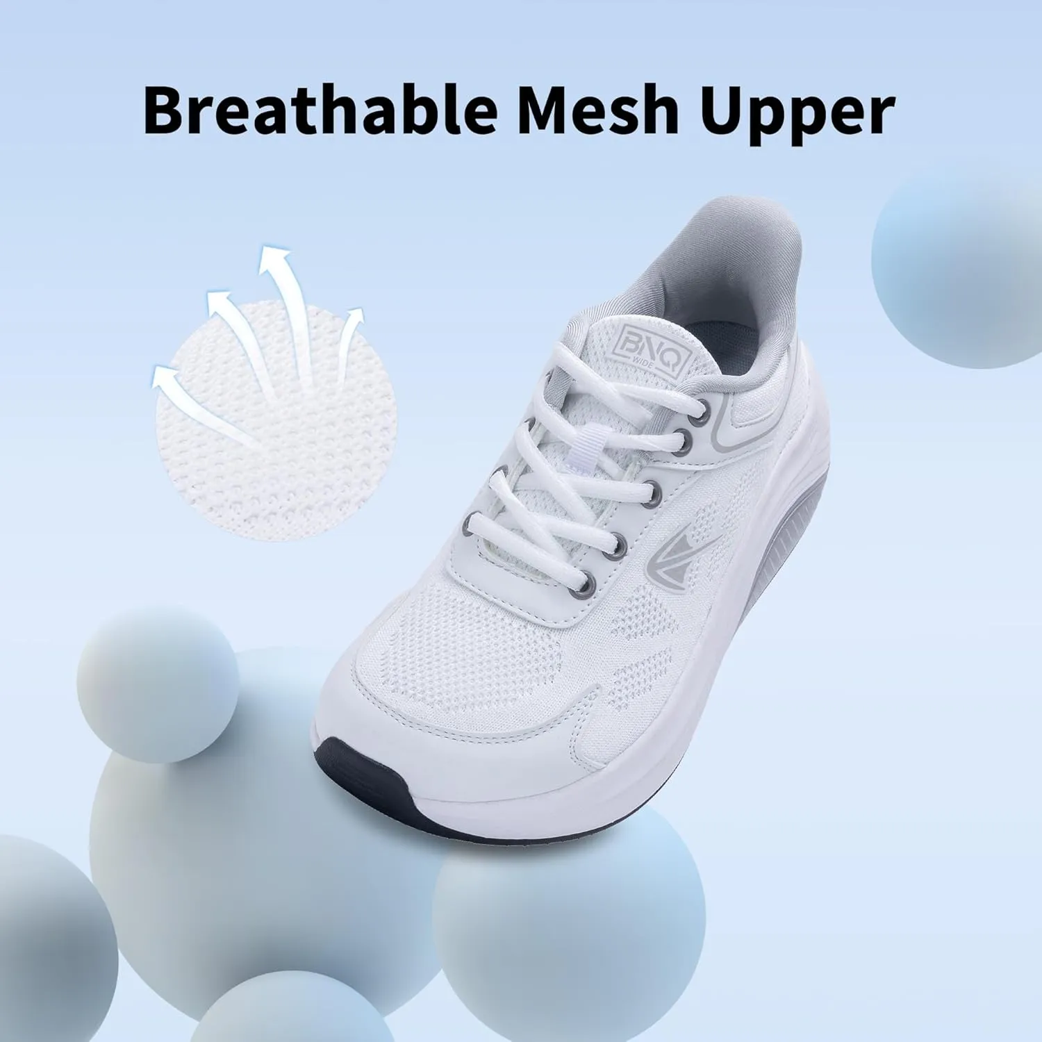 RomenSi Wide Toe Box Shoes Women Arch Support Walking Shoes Tennis Fashion Sneakers Orthotic Shoe for Plantar Fasciitis US 6-11