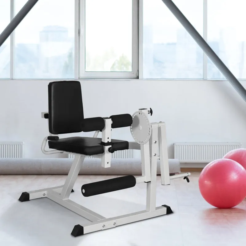 Rootz Leg Extension Leg Trainer - Fitness Device - Home Gym Equipment - Robust Steel - Adjustable Features - Comfortable Padding - 113cm x 95cm x 99cm