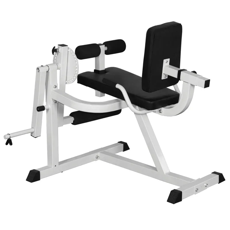 Rootz Leg Extension Leg Trainer - Fitness Device - Home Gym Equipment - Robust Steel - Adjustable Features - Comfortable Padding - 113cm x 95cm x 99cm