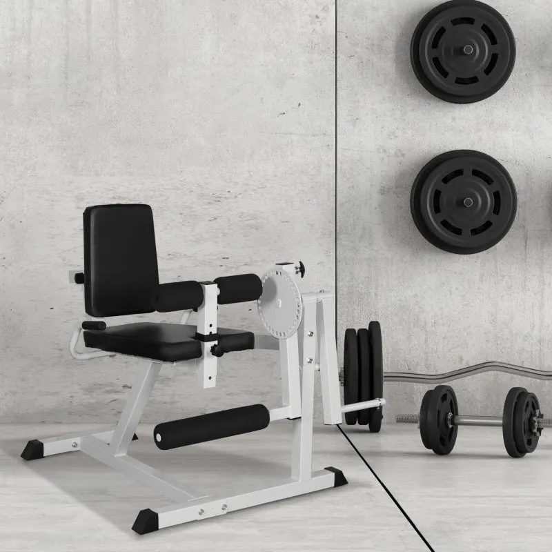 Rootz Leg Extension Leg Trainer - Fitness Device - Home Gym Equipment - Robust Steel - Adjustable Features - Comfortable Padding - 113cm x 95cm x 99cm