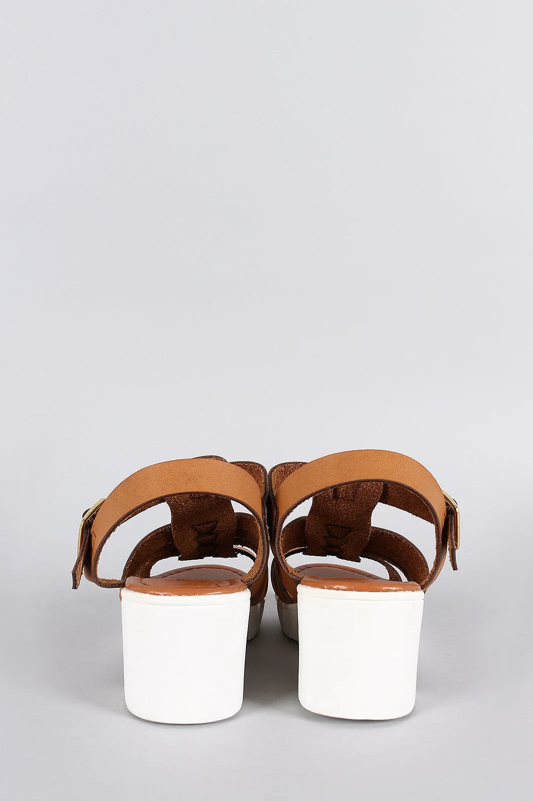 Sandal Multi-device compatible Bamboo Tailored Platform Strappy Fisherman