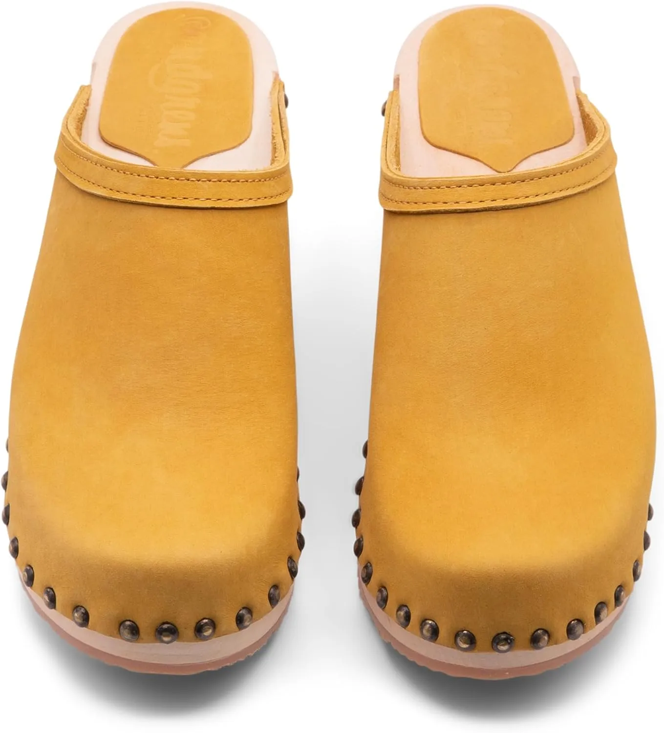 Sandgrens Handmade Swedish Wood Clogs for Women, High Heel Mule | Rome