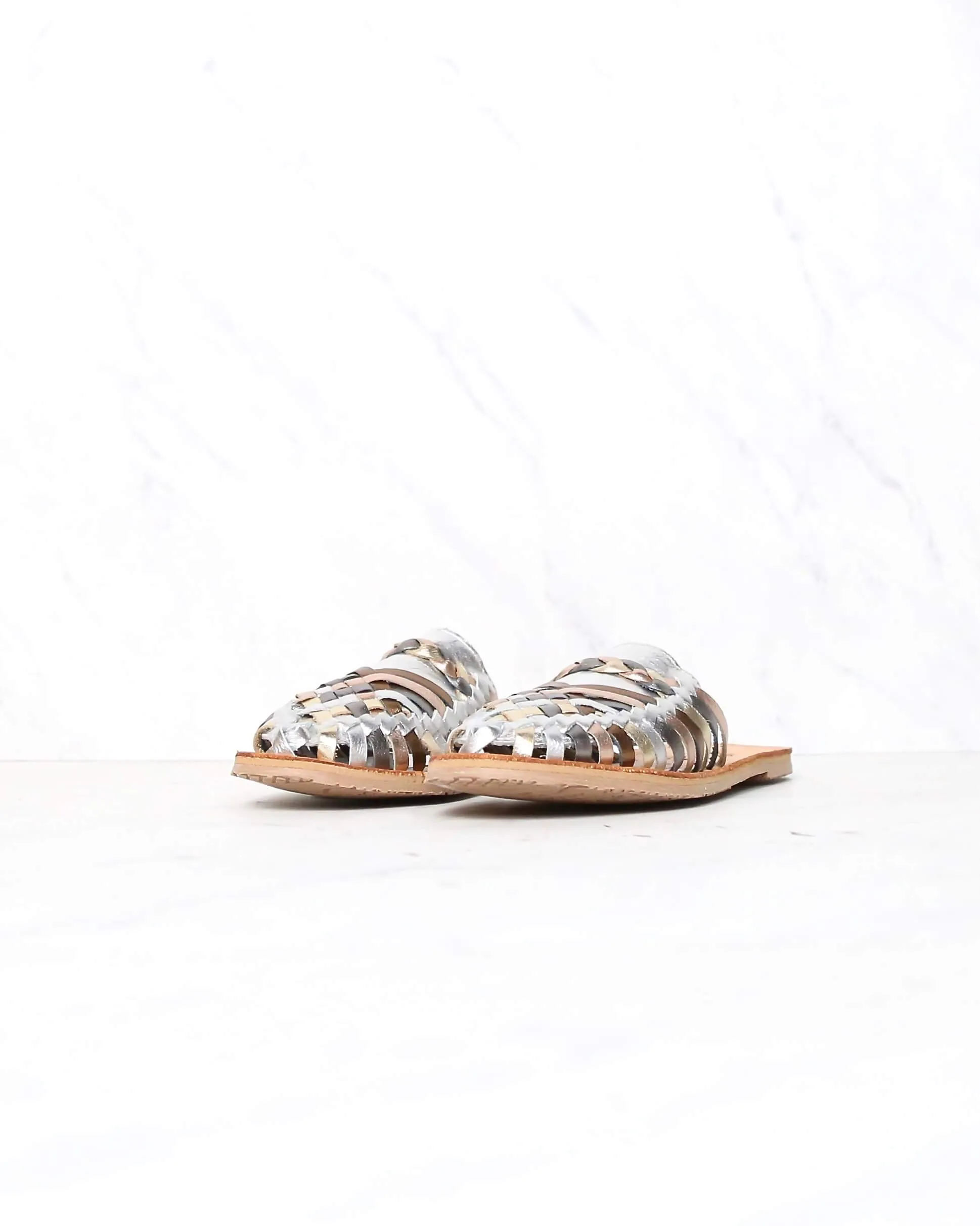 Sbicca - Baines Huarache Women's Flat Sandal in Silver/Multi