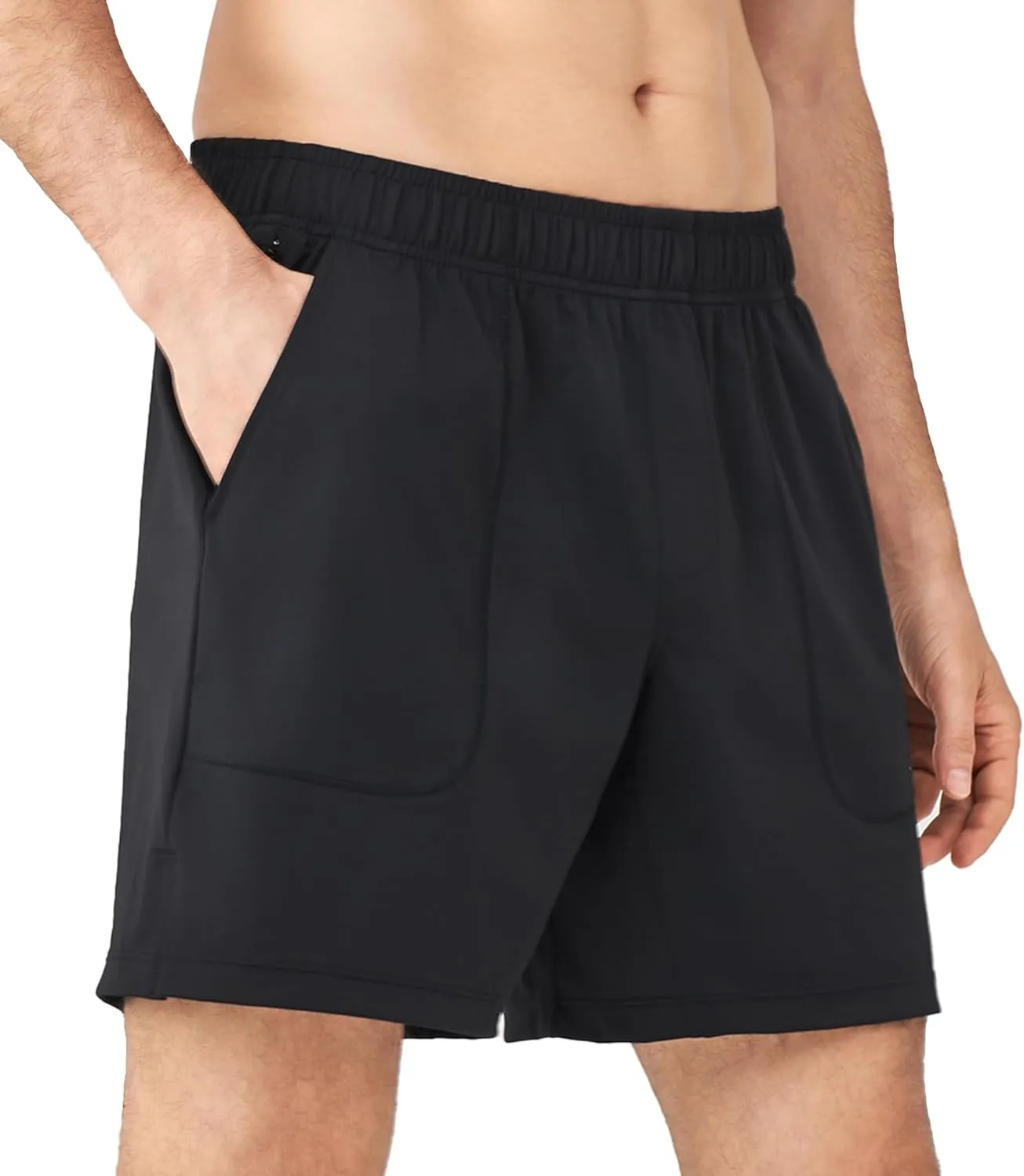 Separatec Mens Athletic Shorts Quick Dry with Fixed Zipper Pockets - Stretch Workout Running Gym Shorts Men