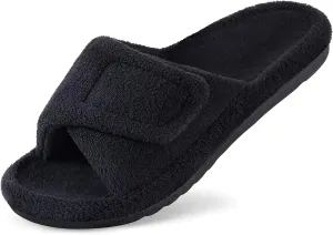 shevalues Orthopedic Slippers for Women with Arch Support Adjustable Open Toe House Shoes for Plantar Fasciitis