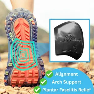 Shoe Bubble Orthotic Insole – Memory Gel Insoles for Plantar Fasciitis, Pronation, Heel Pain, Arch Supports, Midfoot Support (Black (Thinner Support), Medium)