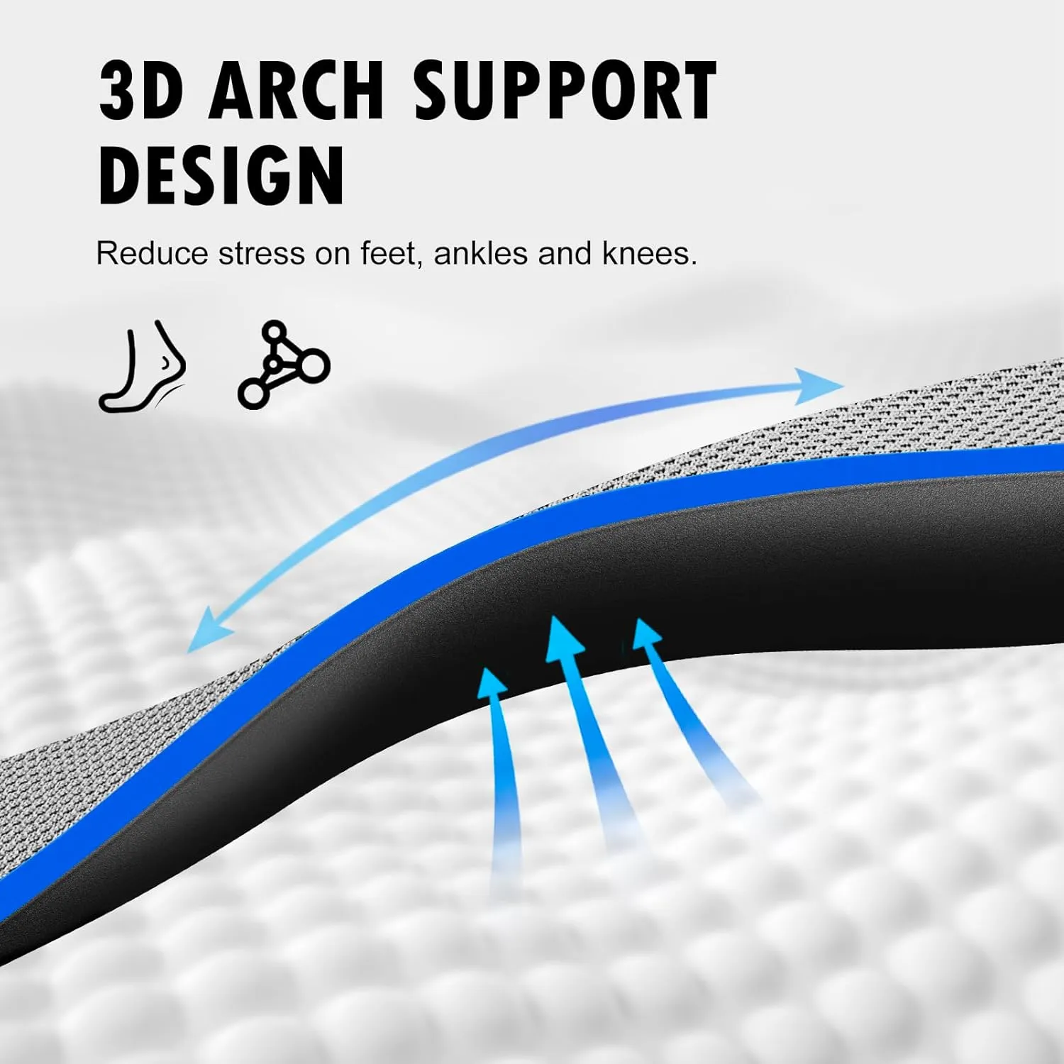 Shoe Insoles Arch Support Inserts Orthotic Insoles for Plantar Fasciitis, Flat Feet, High Arch, Pronation, Heel Spurs & Foot Pain