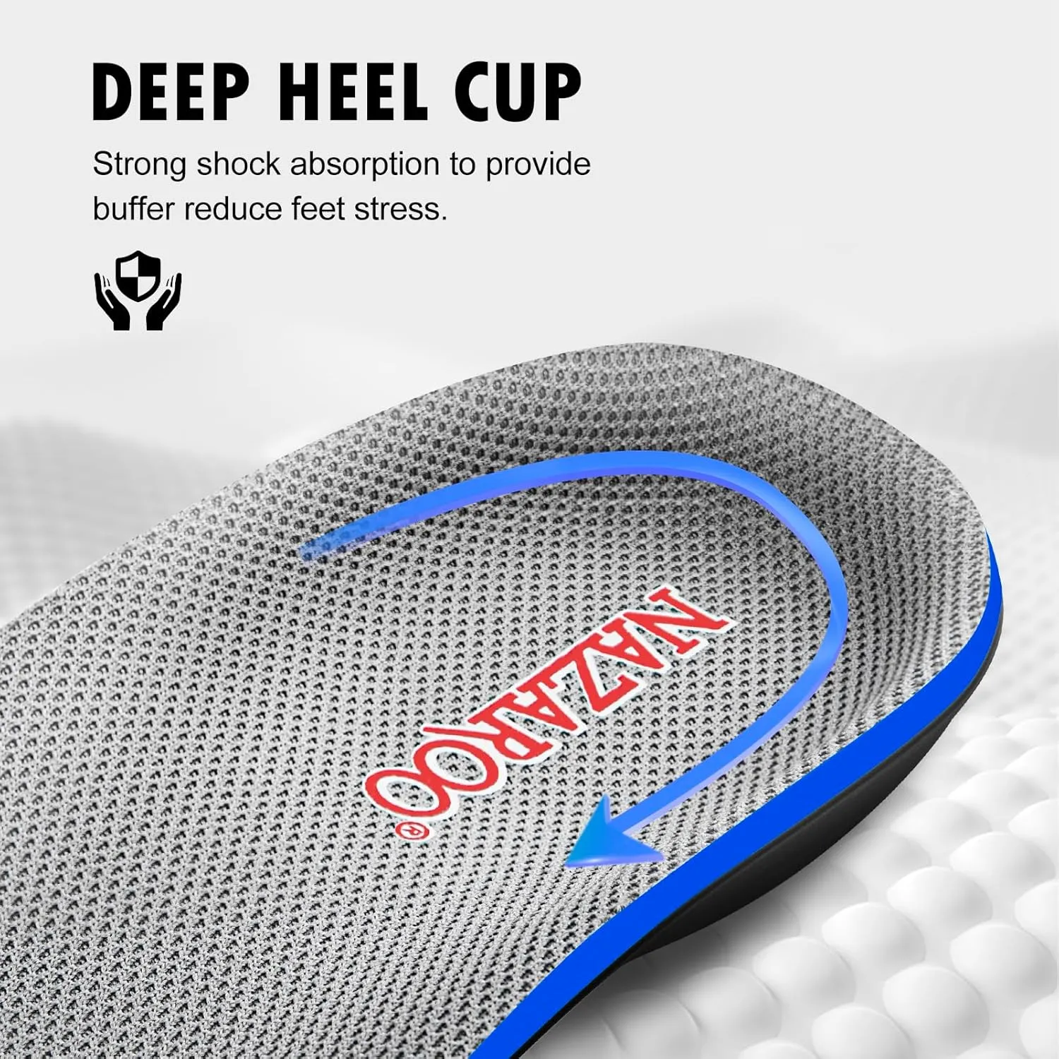Shoe Insoles Arch Support Inserts Orthotic Insoles for Plantar Fasciitis, Flat Feet, High Arch, Pronation, Heel Spurs & Foot Pain