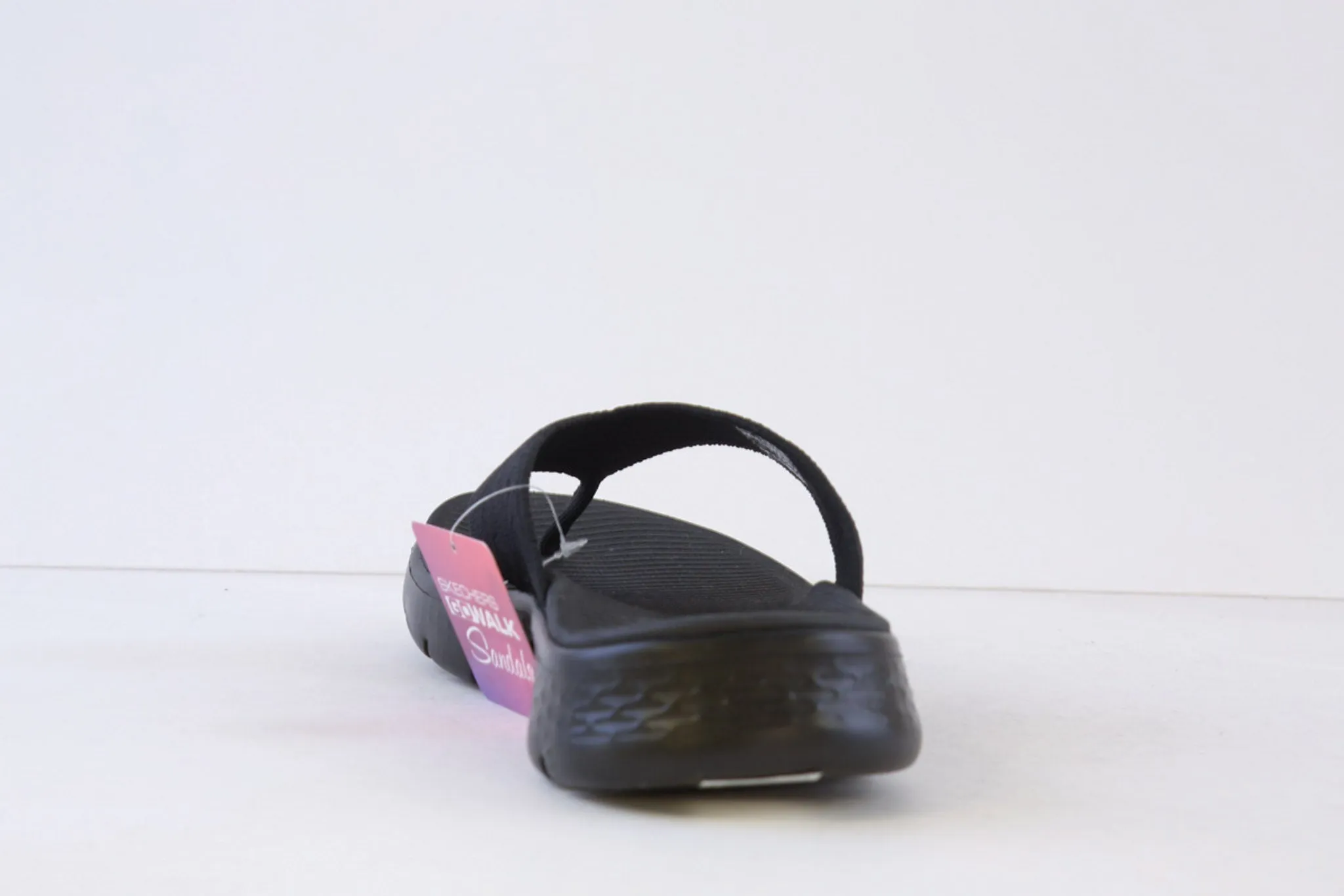 SKECHERS - 141404 GO WALK FLEX SLENDOR TOE-POST MULE - BLACK