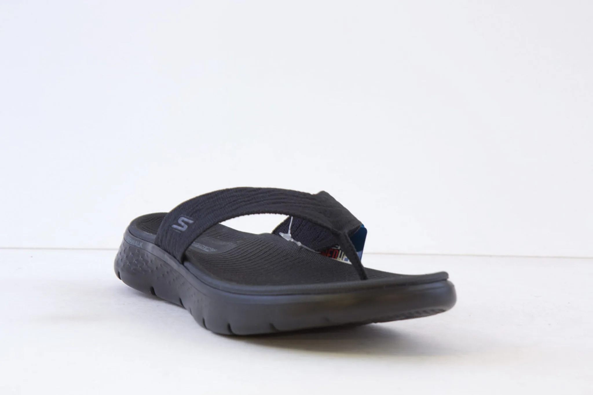 SKECHERS - 141404 GO WALK FLEX SLENDOR TOE-POST MULE - BLACK