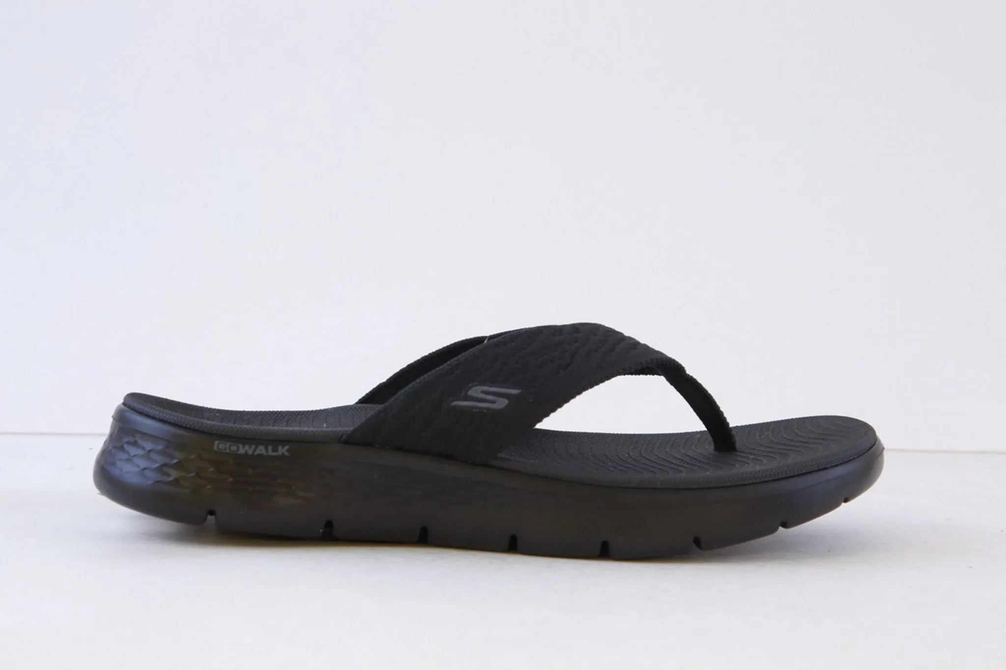SKECHERS - 141404 GO WALK FLEX SLENDOR TOE-POST MULE - BLACK
