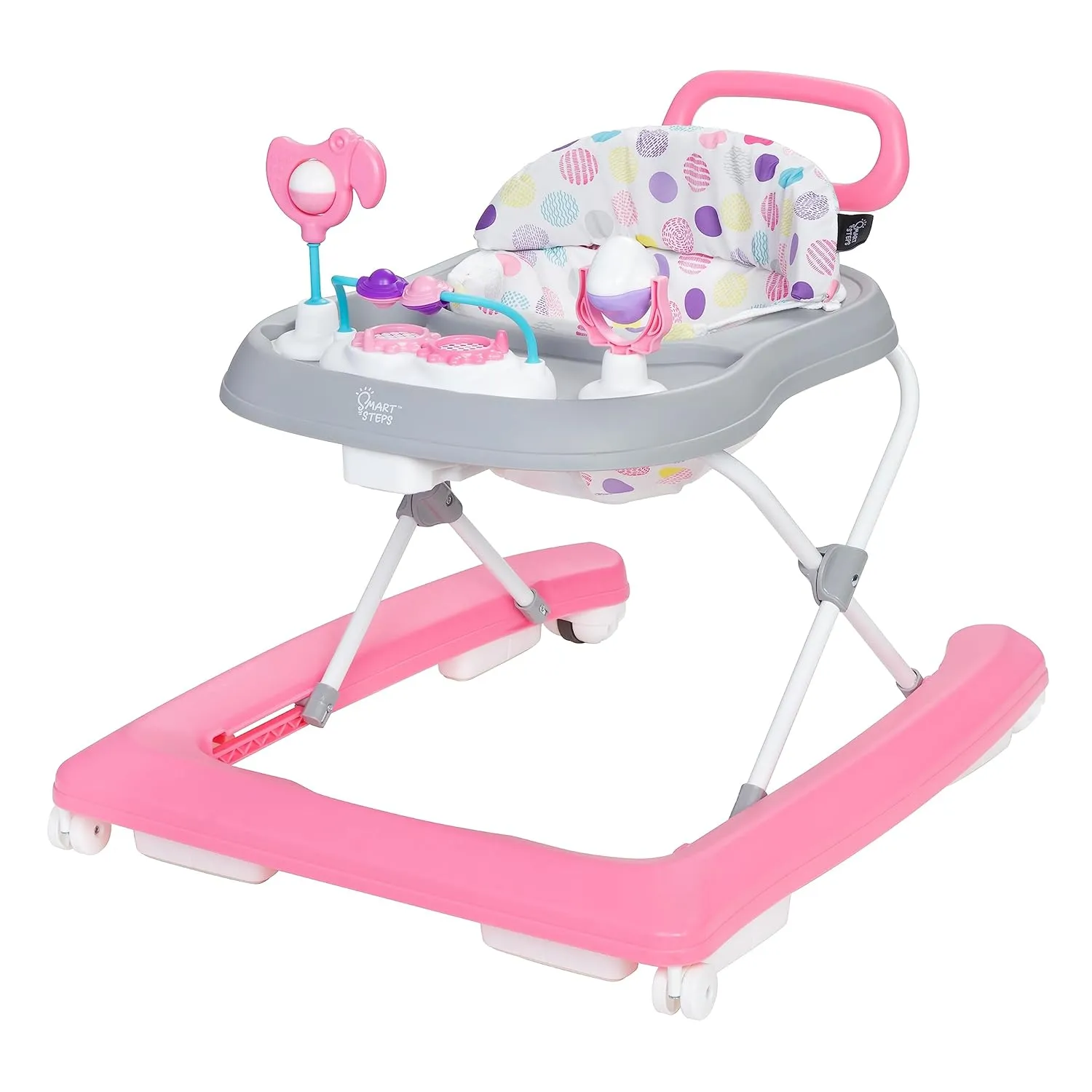 Smart Steps® Trend Plus 2-in-1 Walker with Deluxe Toys, Orbits Pink
