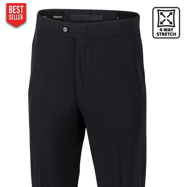 Smitty 4-Way Stretch Flat Front Referee Pants