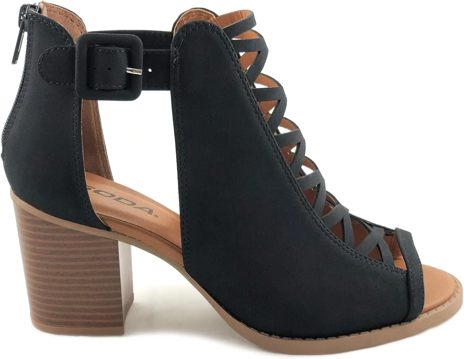Soda Womens Fashion Aran Open Toe Heel Sandal