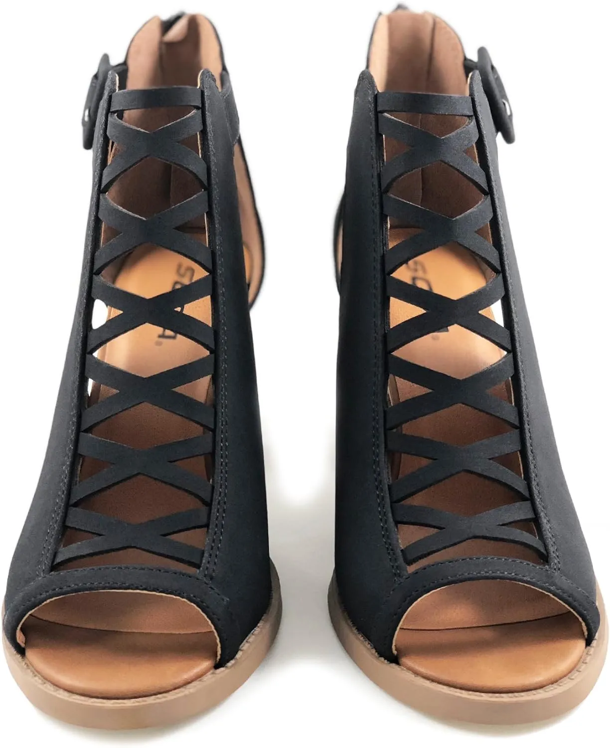 Soda Womens Fashion Aran Open Toe Heel Sandal
