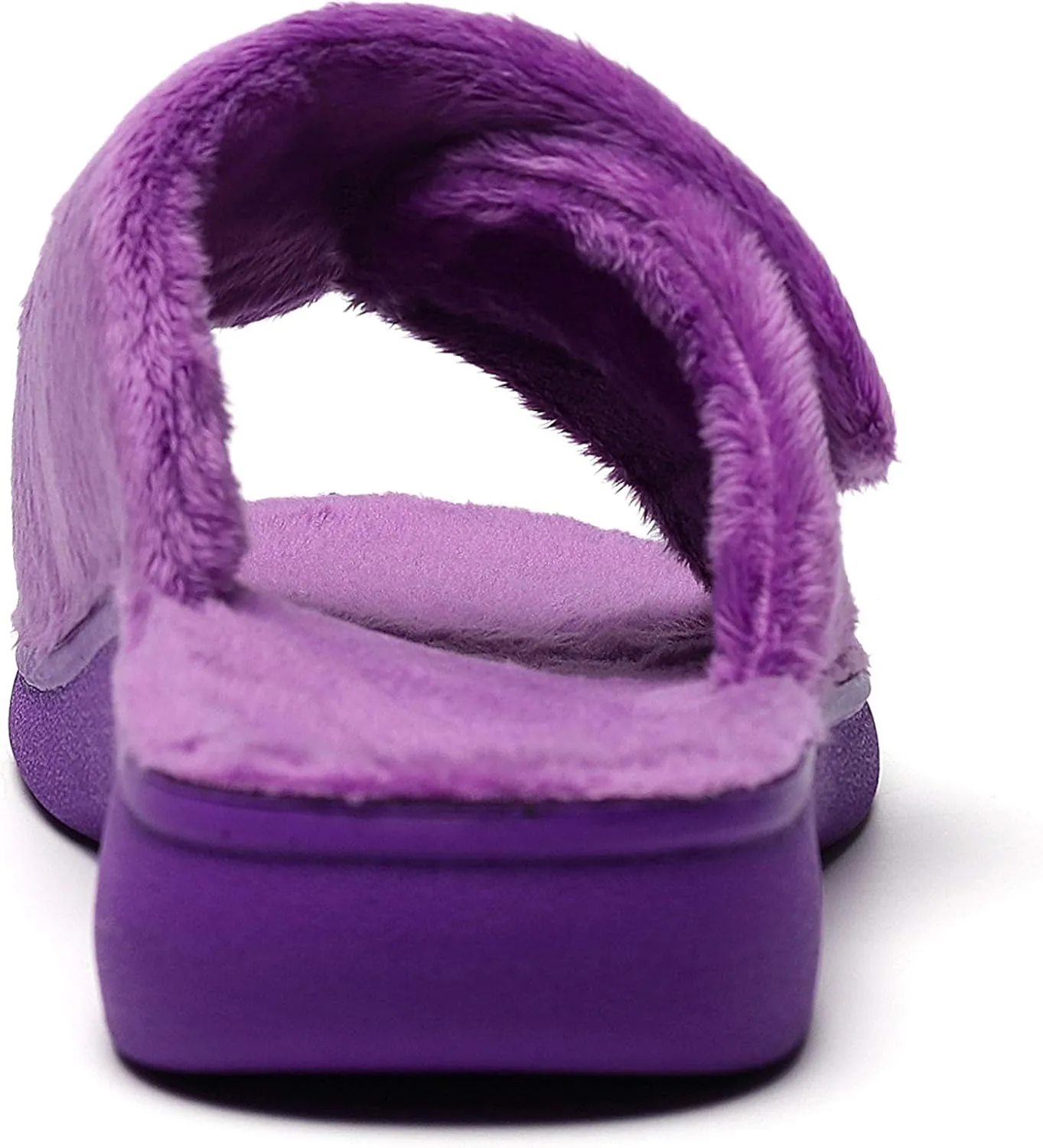 SOLLBEAM Women's Plantar Fasciitis Fuzzy House Orthopedic Adjustable Slippers With Arch Support Orthotic Heel Cup Sandals For Ladies