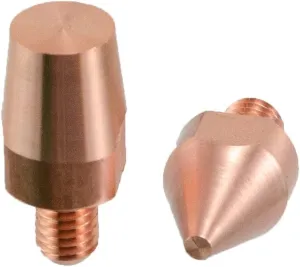 Spot Welding Tips -Flat Tip w/ 1/8" Upper Contact Surface Chicago Electric and Stark Fit - 1 Pair