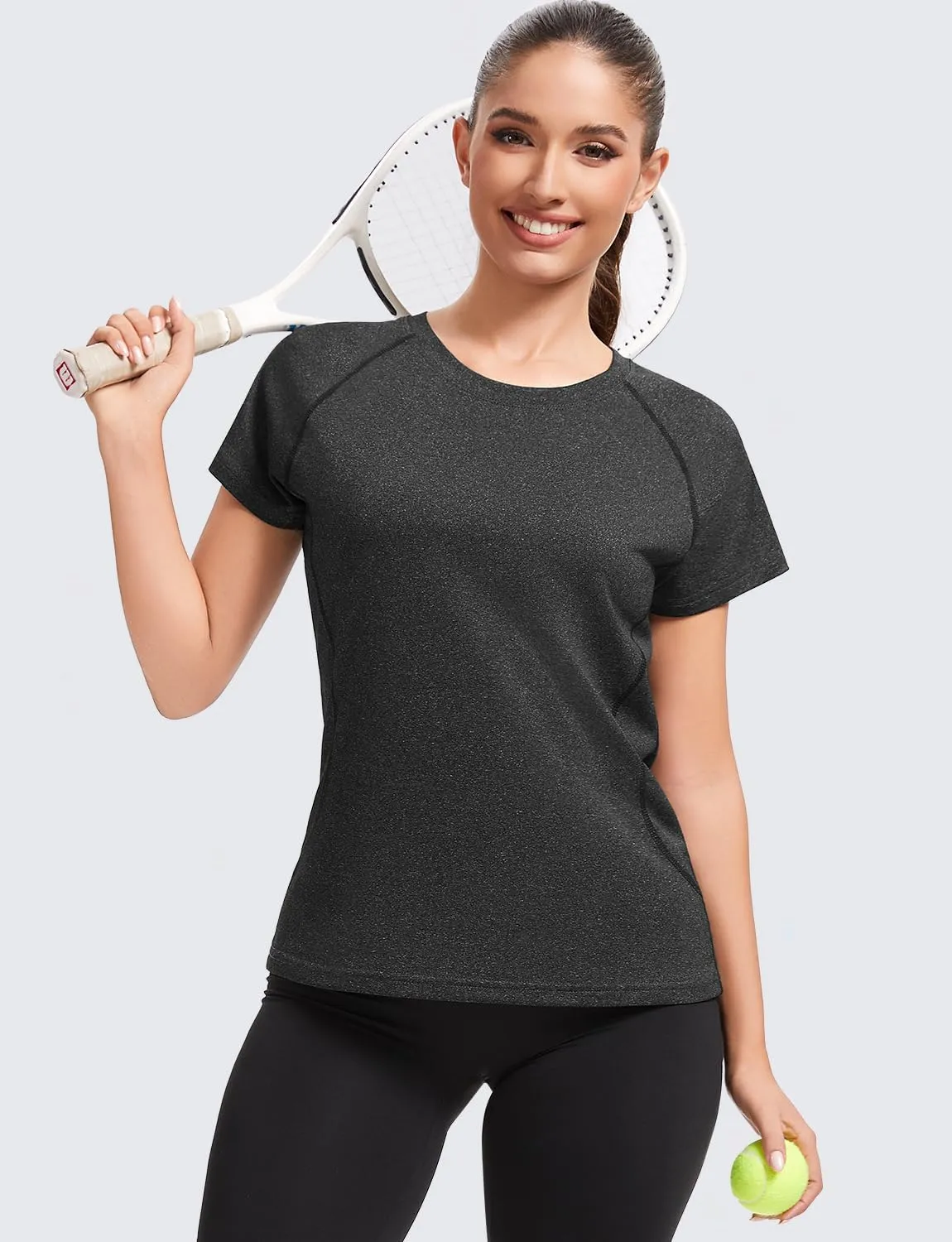 Star Vibe 4 Pack Women's Compression Shirt Short Sleeve Workout Tops Dry Fit Athletic Baselayer Gym Yoga Running T-Shirt