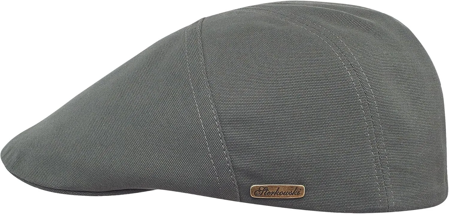 Sterkowski Ivy Five Cap | 100% Softened Cotton Flat Cap for Men | Breathable Airy 5 Panels Cap Without Lining