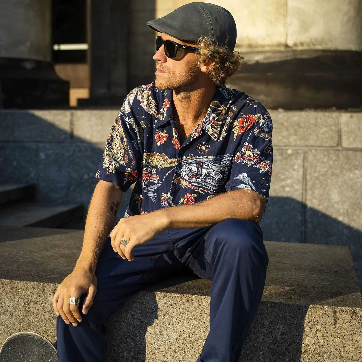Sterkowski Ivy Five Cap | 100% Softened Cotton Flat Cap for Men | Breathable Airy 5 Panels Cap Without Lining