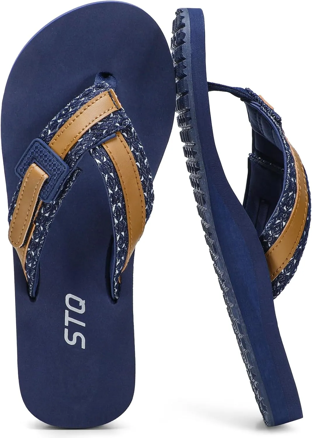 STQ Orthopedic Flip Flops for Women丨Beach Sandals with Arch Support for Plantar Fasciitis Relief
