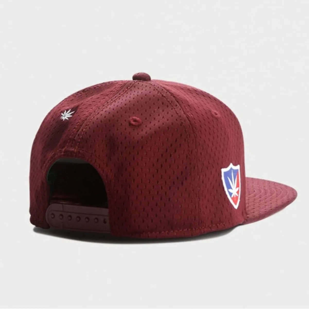 Summer breathable mesh flat brim snapback hat