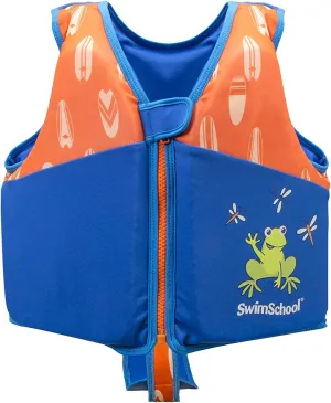 SwimSchool Kids Swim Trainer Vests for Toddlers Ages 2-6 – Boys/Girls – Multiple Colors/Styles – Learn to Swim Floaties