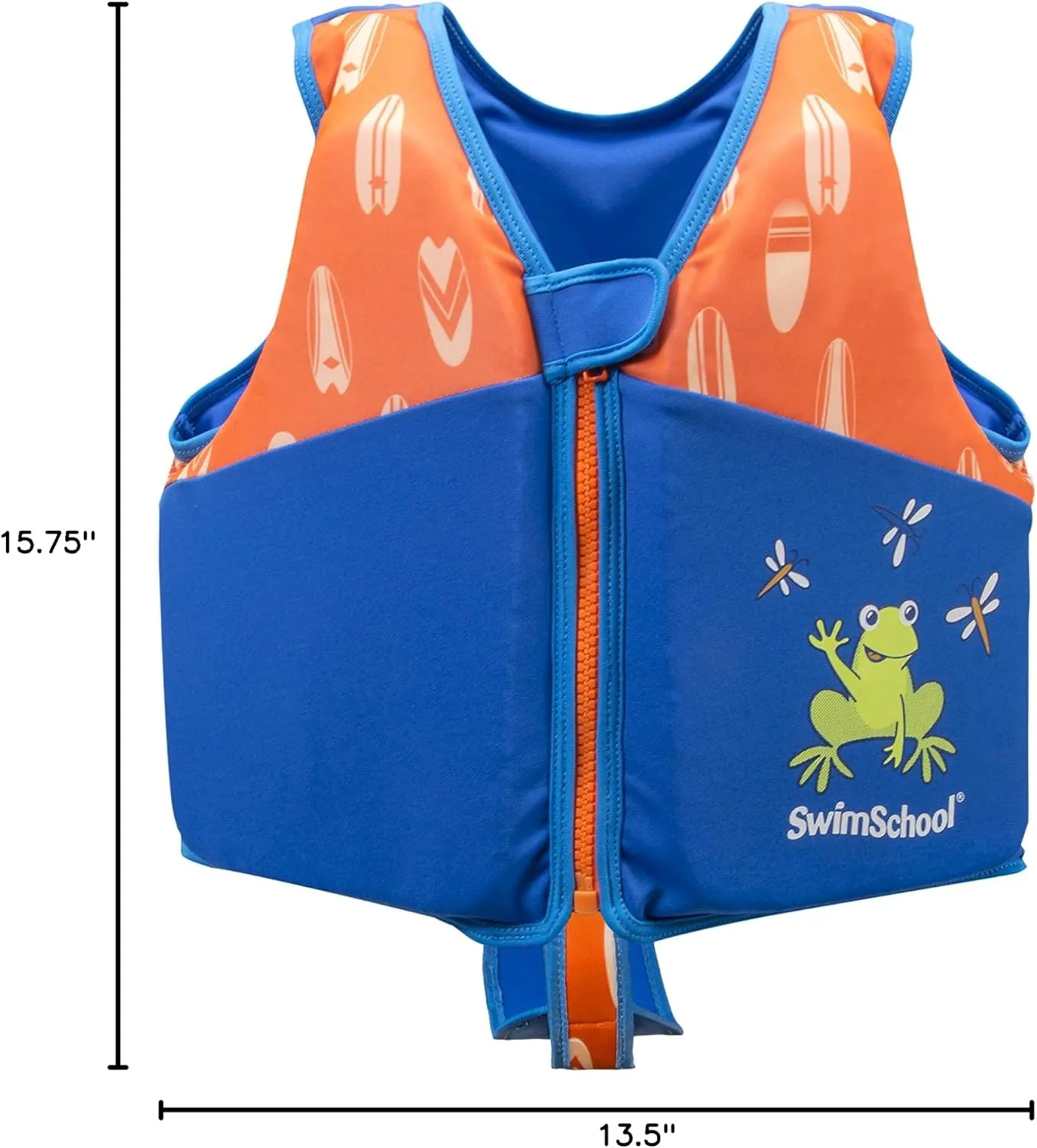 SwimSchool Kids Swim Trainer Vests for Toddlers Ages 2-6 – Boys/Girls – Multiple Colors/Styles – Learn to Swim Floaties
