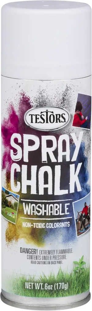 Testors Spray Chalk, White, 6 Ounce (Pack of 1), 307587
