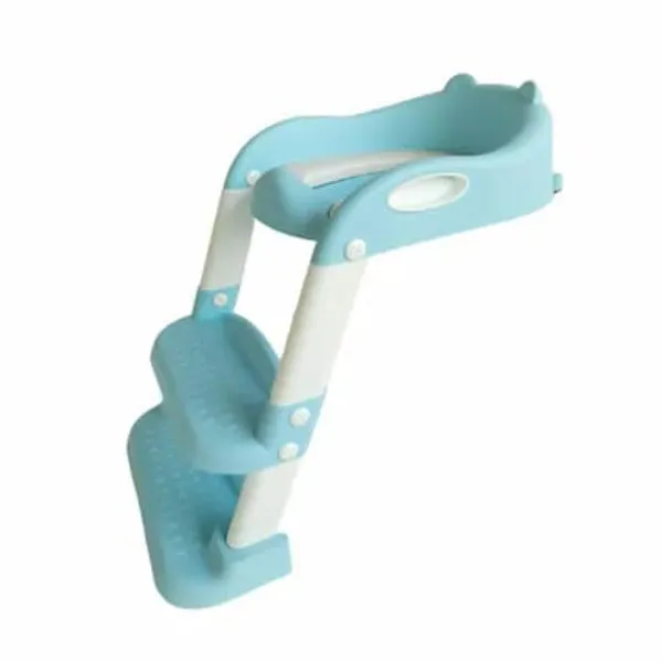 Toilet Potty Trainer Seat with Step and Ladder, Comfortable Seat, Anti‐Slip Ladder Pads, Toilet Seat Step Stool