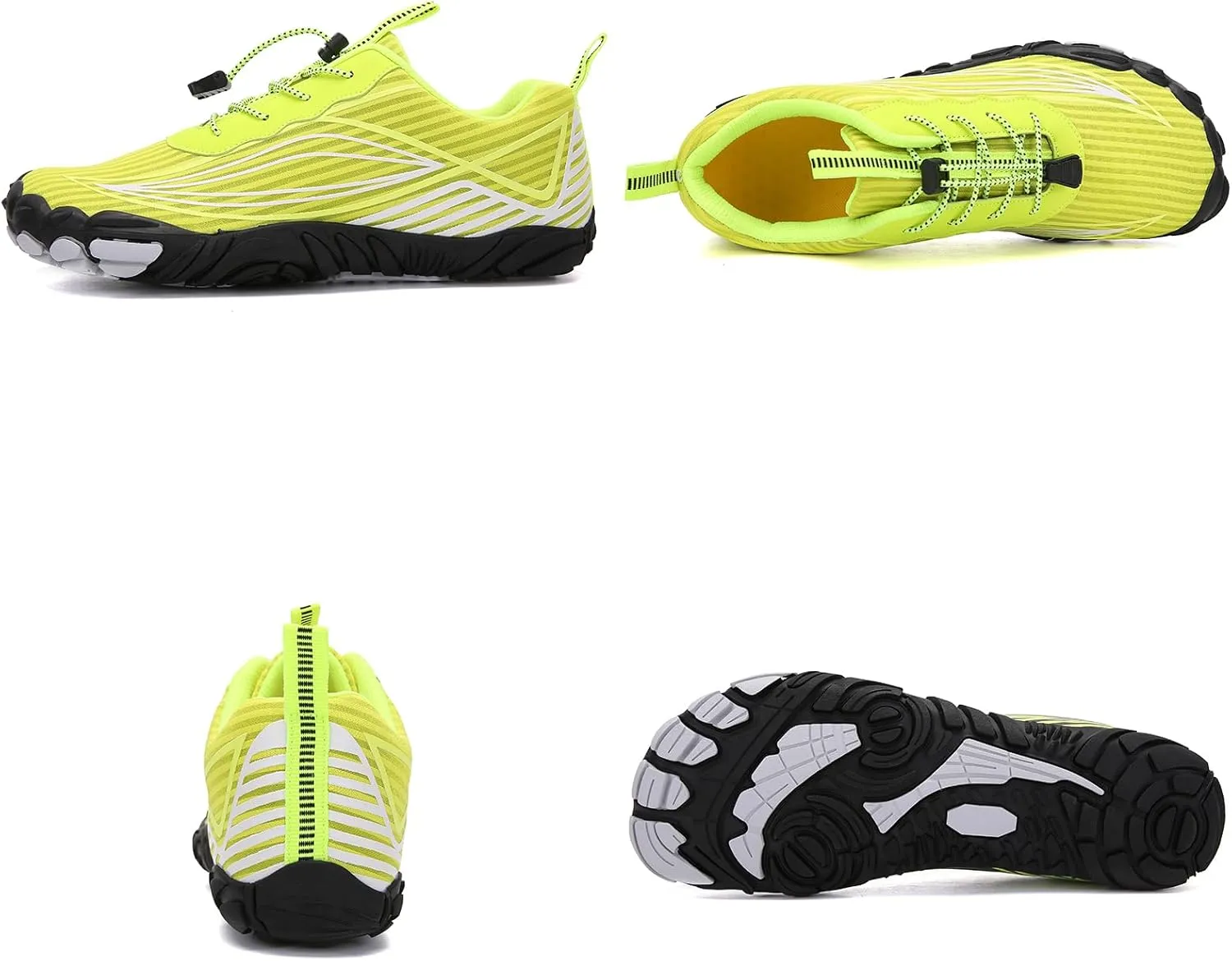 Tongzone Mens Womens Barefoot Trail Running Shoes Wide Toe Box Zero Drop Cross-Trainer Walking