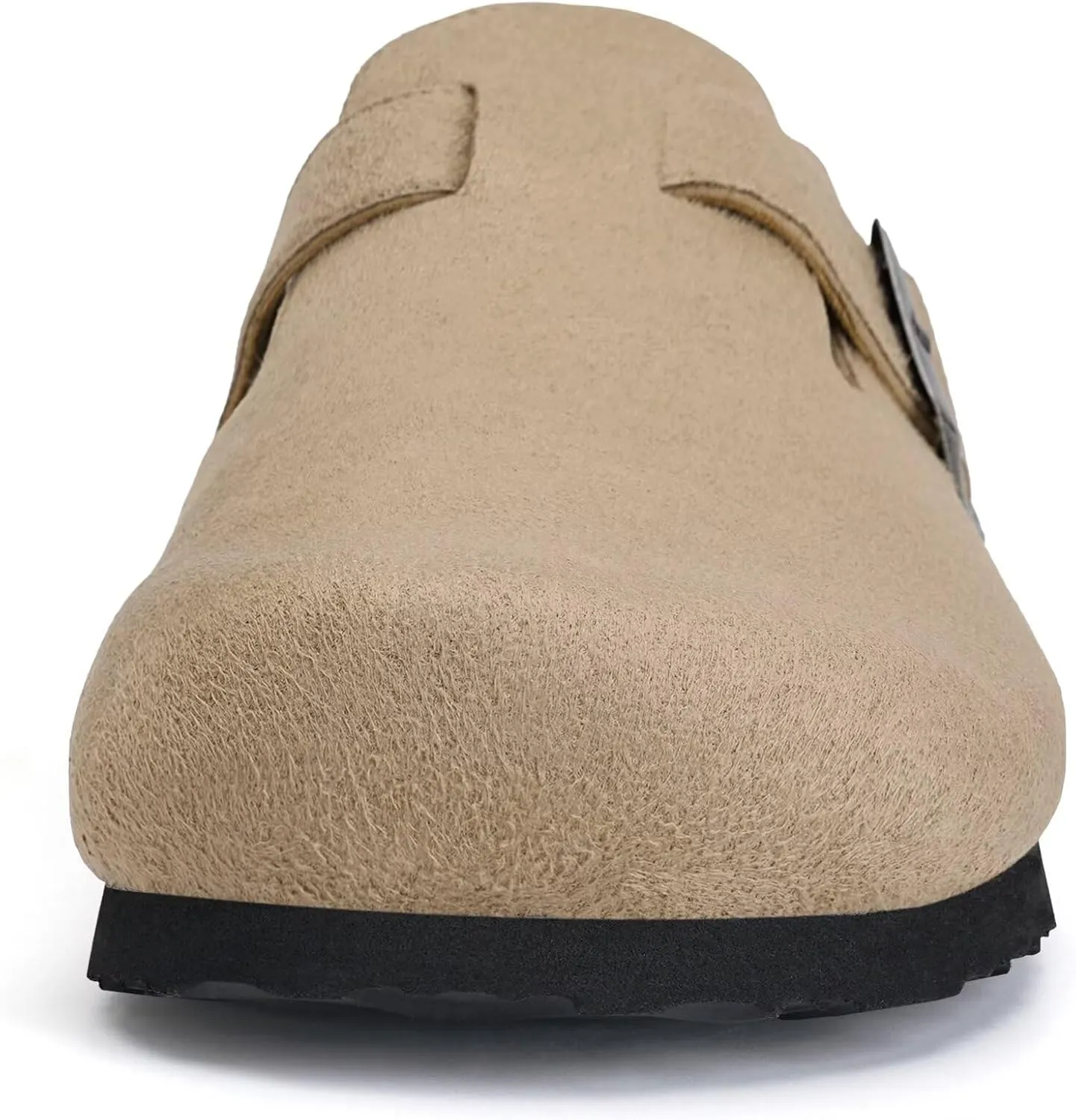 Torotto Womens Mens Clogs Cork Footbed Suede Slippers Arch Support Potato Shoes with Adjustable Buckle