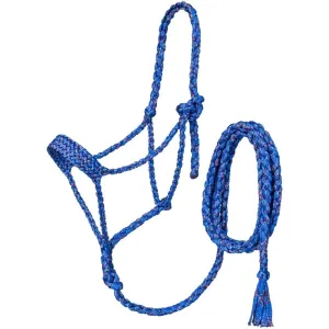 Tough 1 Pony Muletape Halter with Flecks- Royal Blue