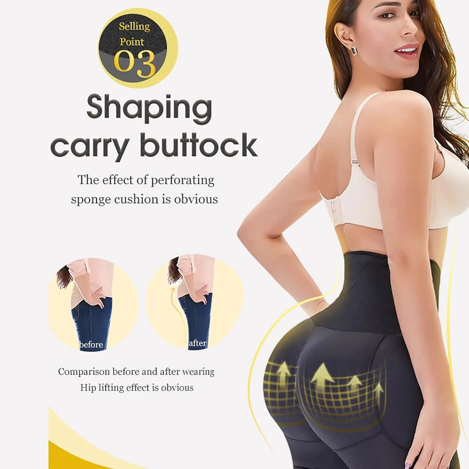 tuduoms Body Shaper for Women Butt Lifting Shapewear Tummy Control Waist Trainer Panties High Waist Shorts Slim Body Shaper