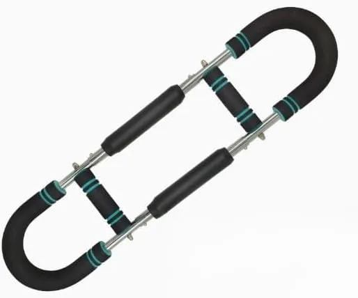 Twister Arm Trainer, Adjustable Spring Resistance Home Fitness Equipment, Forearm Triceps Chest Strengthener, Portable Durable Exercise Bar for Home Workout